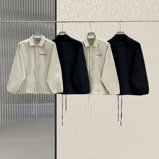 Fear of God Essentials Mini Logo Coach Jacket